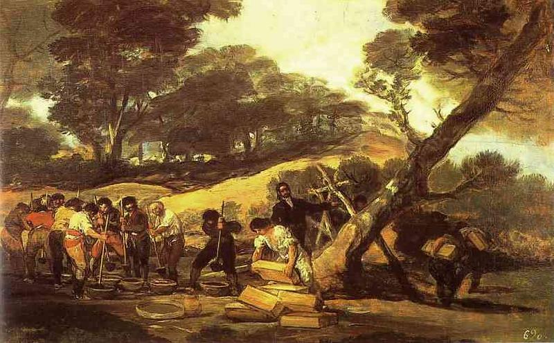 Francisco Jose de Goya Powder Factory in the Sierra. oil painting picture